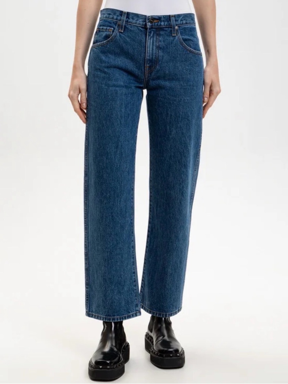 Sz27 KHAITE Kerrie Wide-Leg Jeans